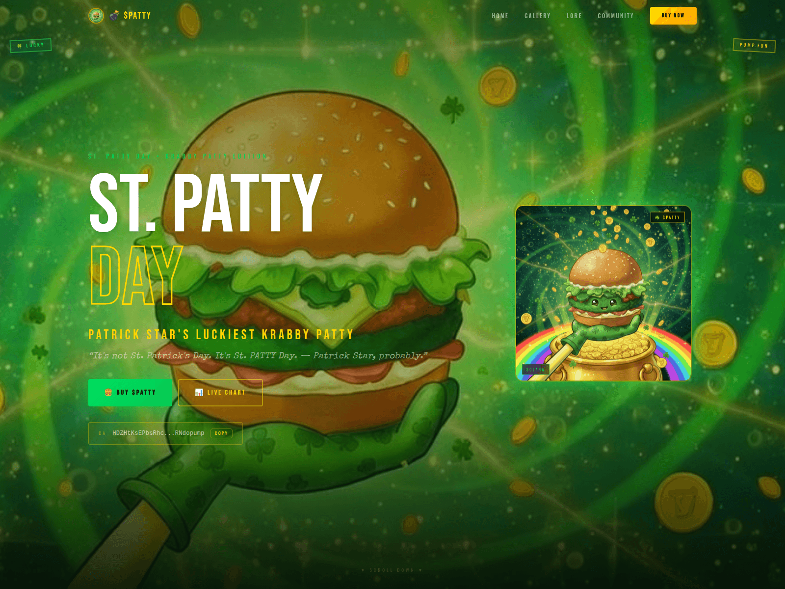 Screenshot of www.stpatty.xyz