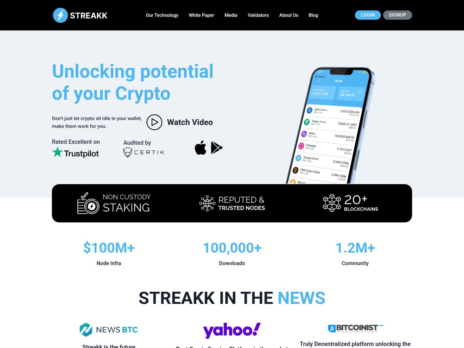 Screenshot of streakk.io