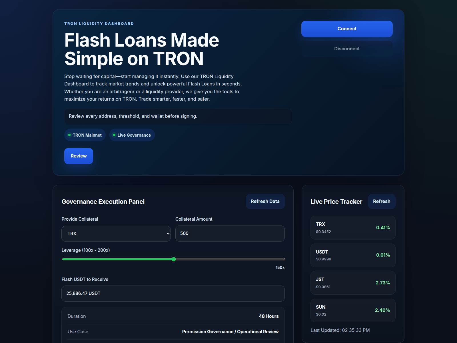 Screenshot of troncreditvault.com