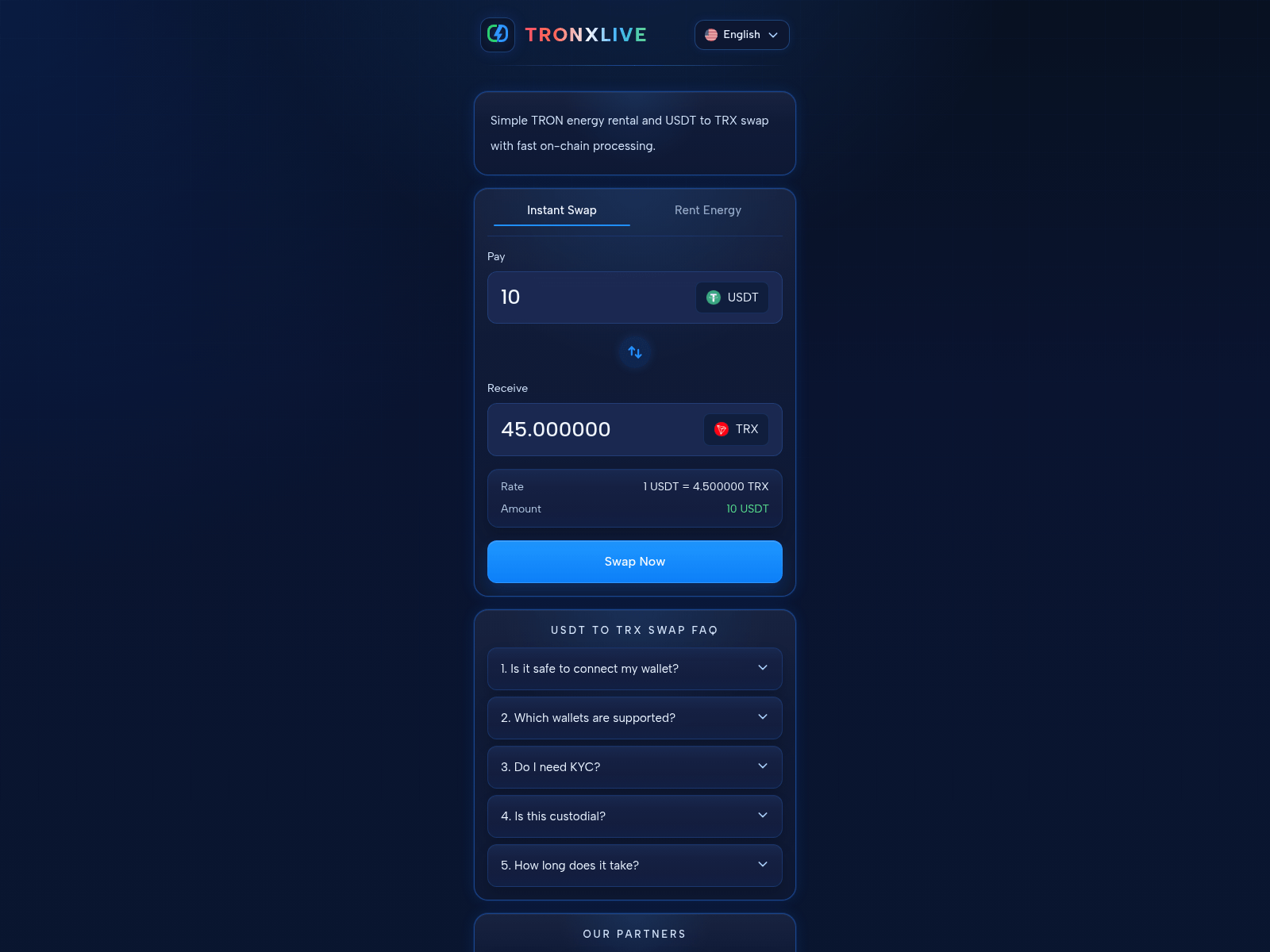 Screenshot of tronxlive.tech