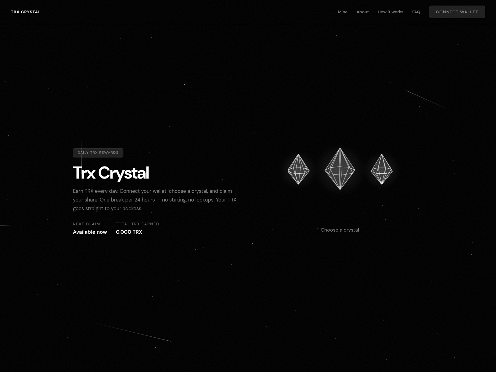 Screenshot of trx-crystal.com