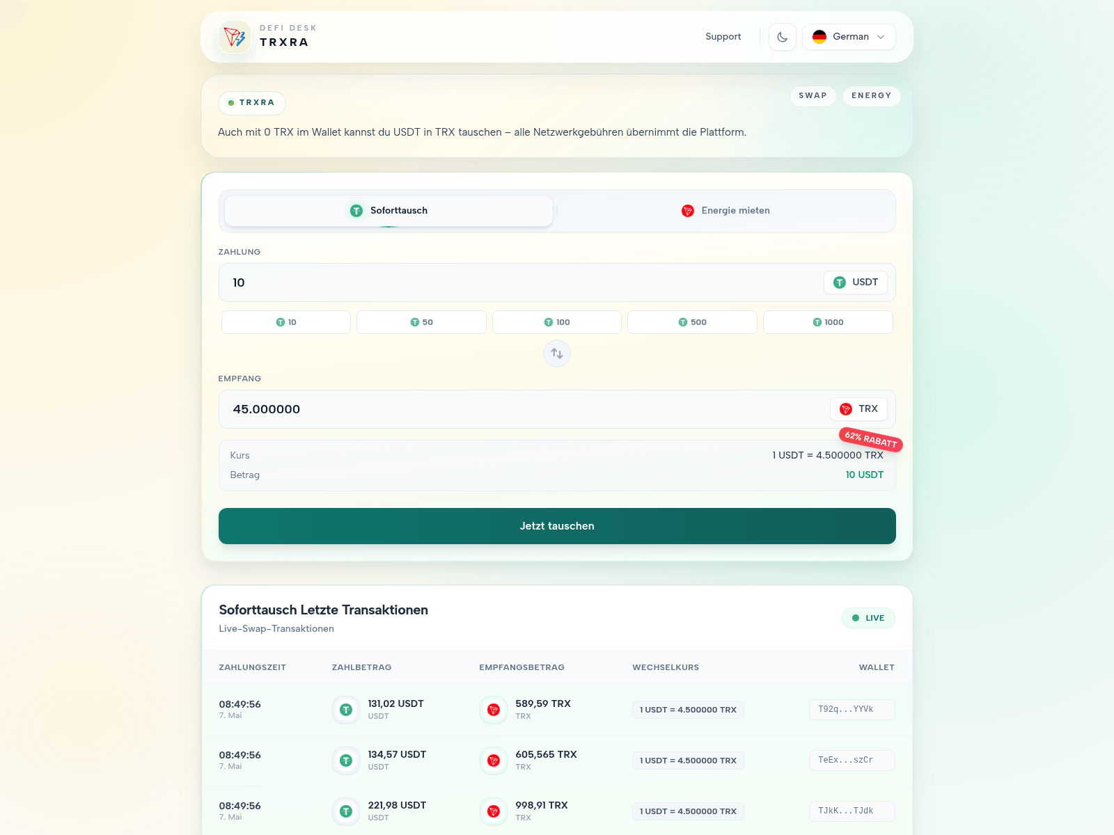 Screenshot of trxra.online