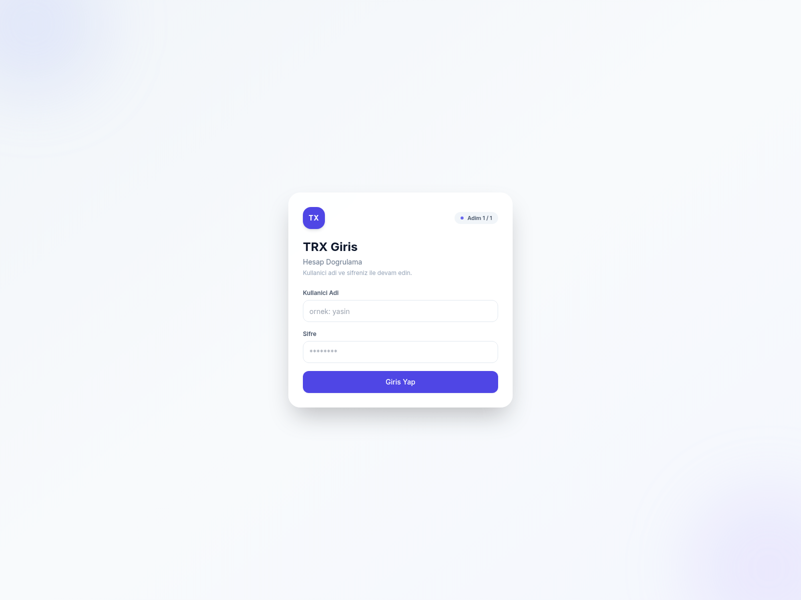 Screenshot of trx.kuzeypazarlama.com