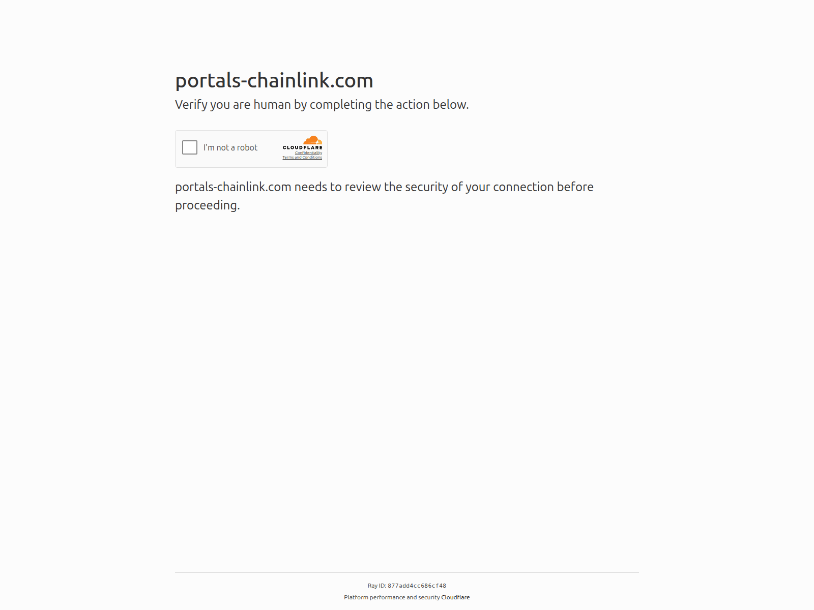 Screenshot of portals-chainlink.com