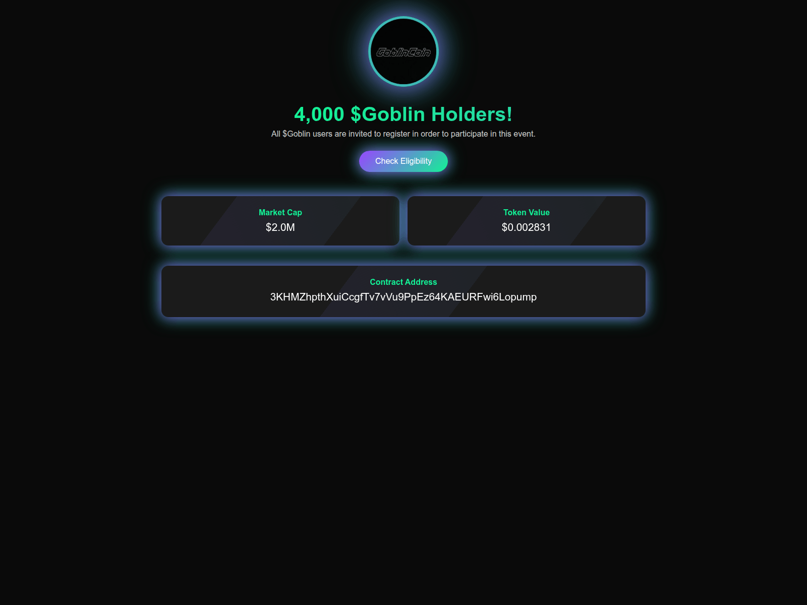 Screenshot of goblin-allocation.xyz