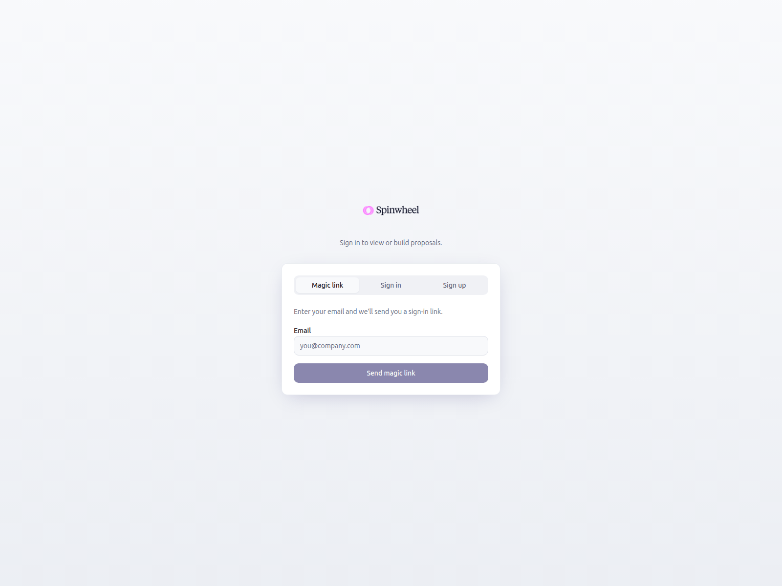 Screenshot of spinwheel-proposals.com