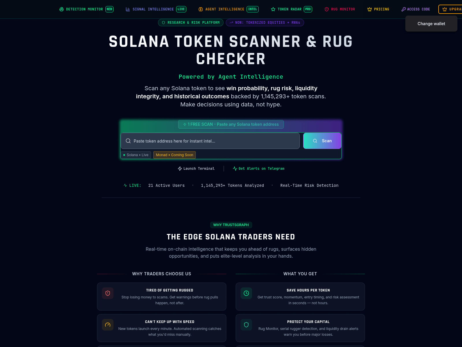Screenshot of trustsgraph.com