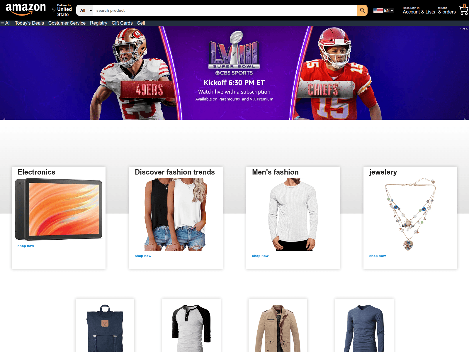Screenshot of amazon-clone-frontend-moss.netlify.app