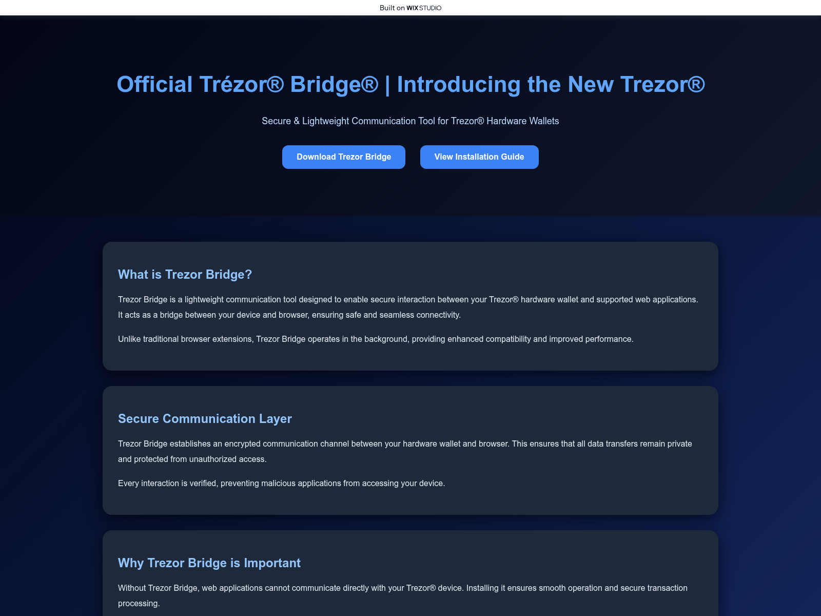 Screenshot of infosys-bridgee.wixstudio.com
