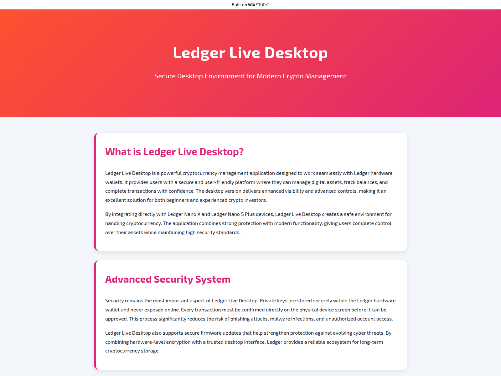 Screenshot of margin-desktop.wixstudio.com