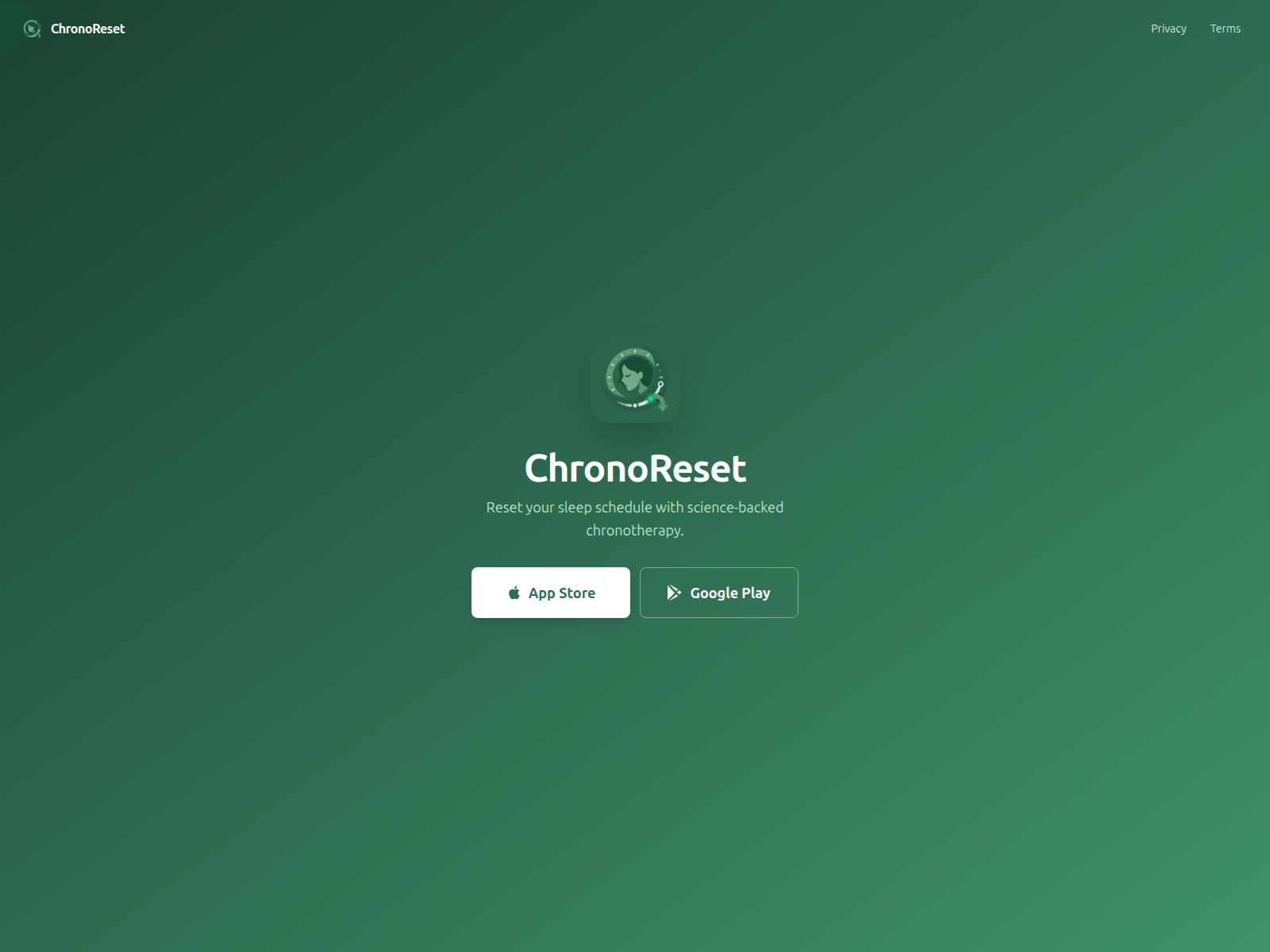 Screenshot of chronoreset.app
