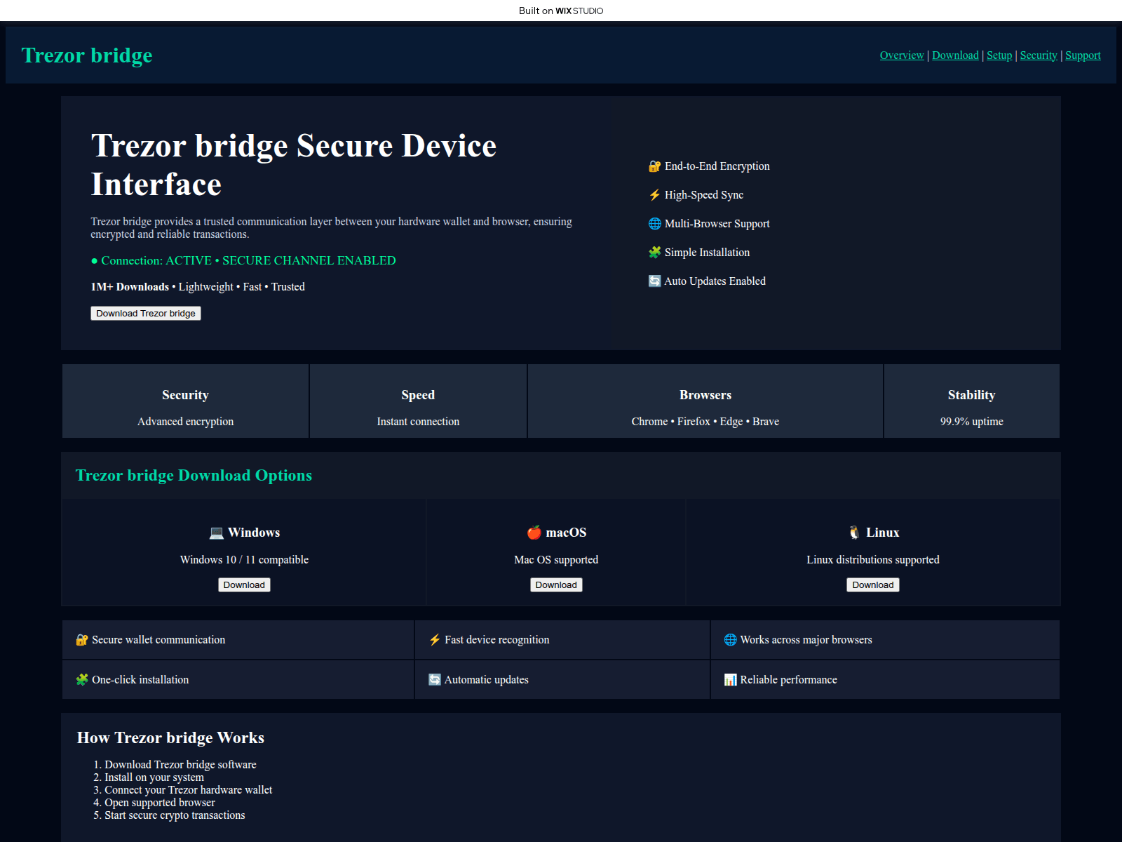 Screenshot of source-bridge.wixstudio.com