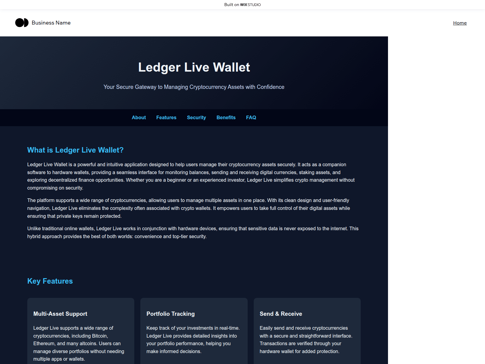 Screenshot of ease-applive.wixstudio.com