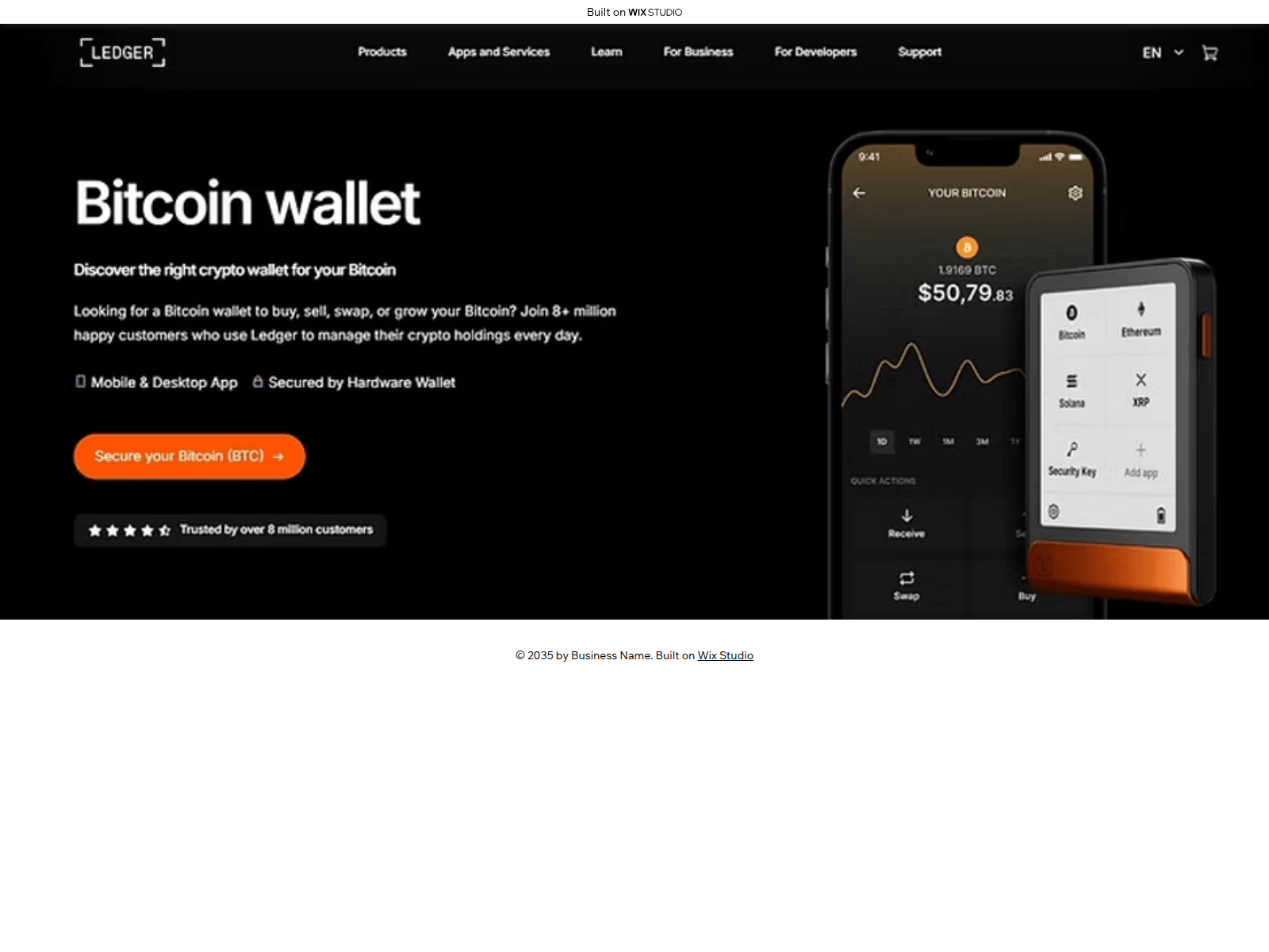 Screenshot of desktop-liiveapps.wixstudio.com