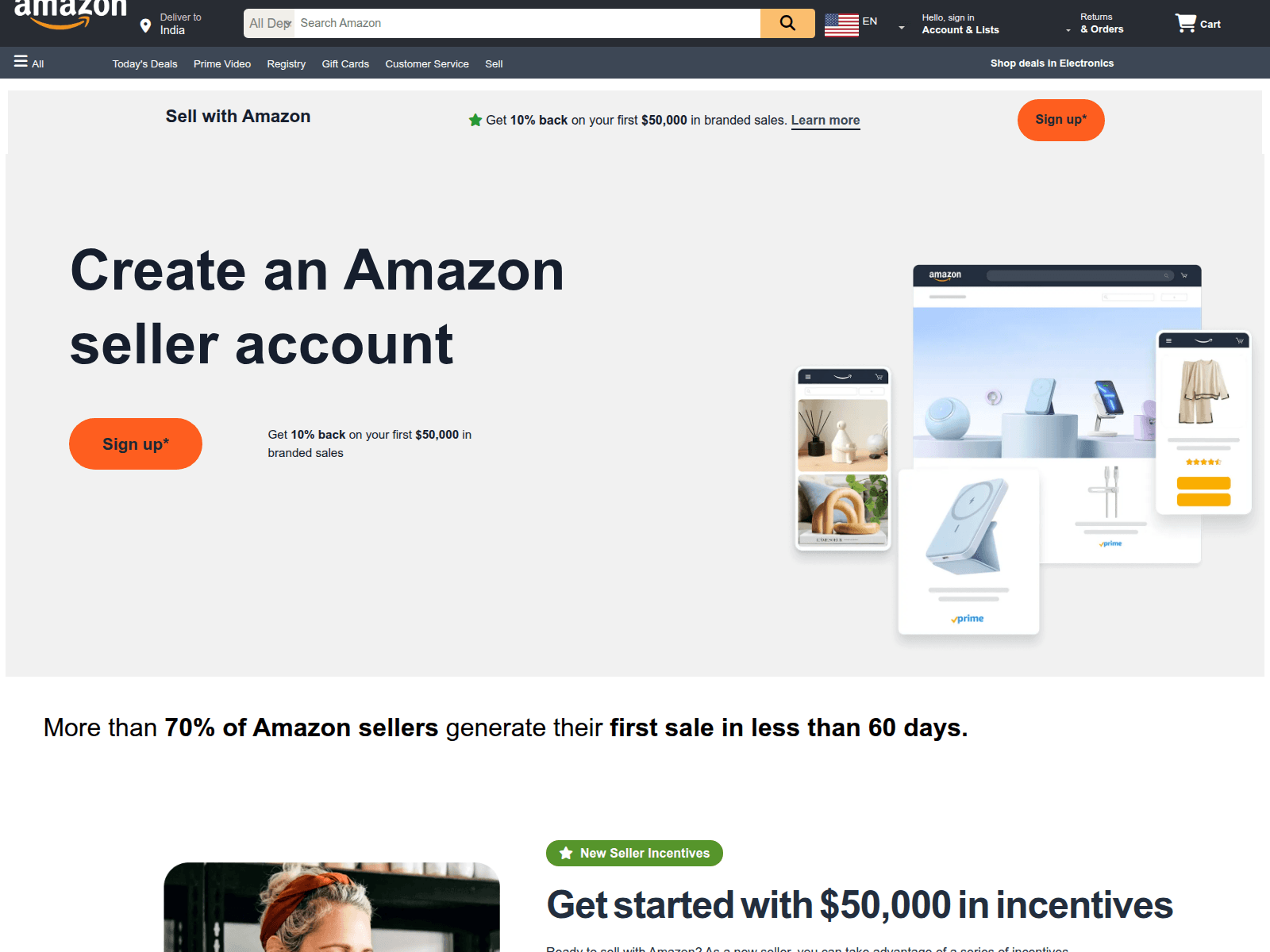 Screenshot of amazon-ashen-five.vercel.app