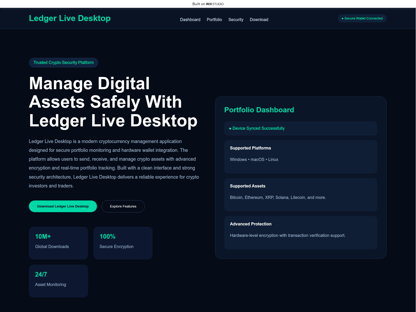 Screenshot of gateway-desktop.wixstudio.com