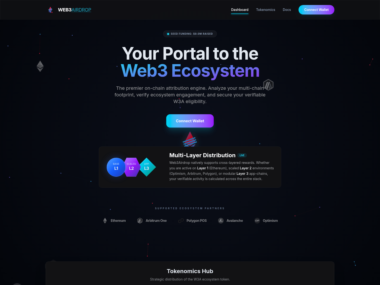 Screenshot of web3airdrop.live