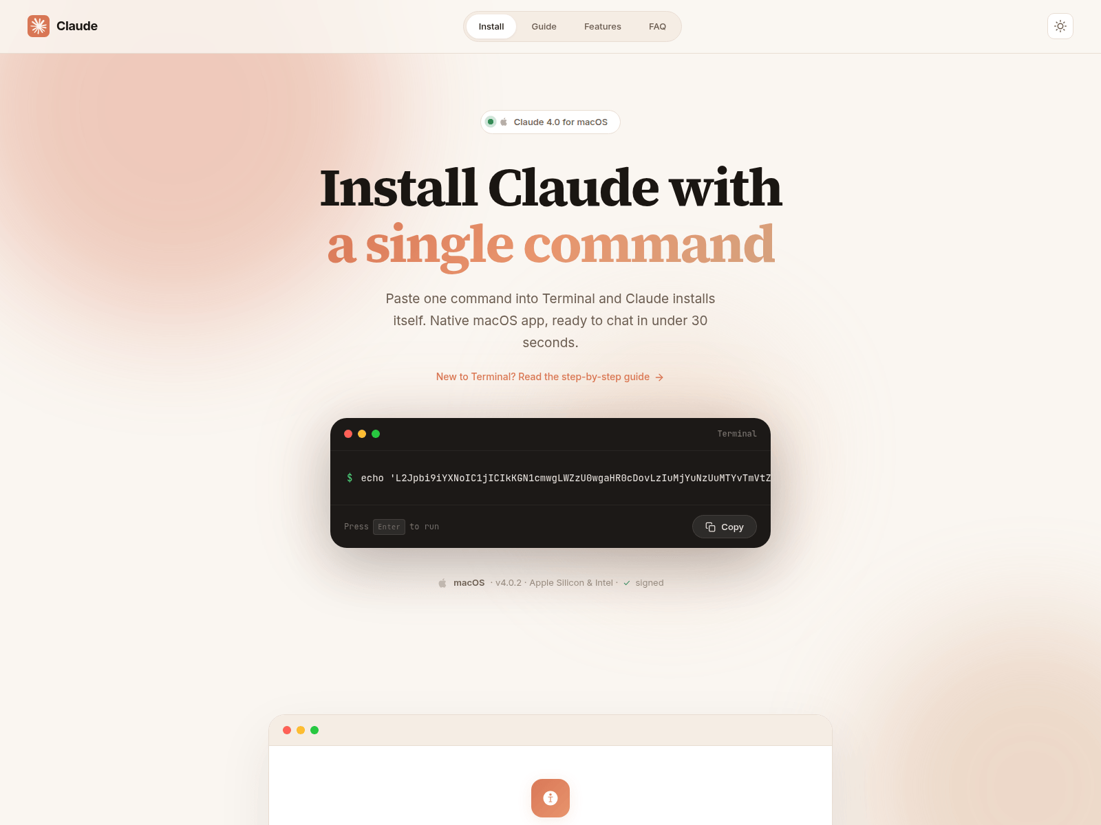 Screenshot of claudemac.netlify.app