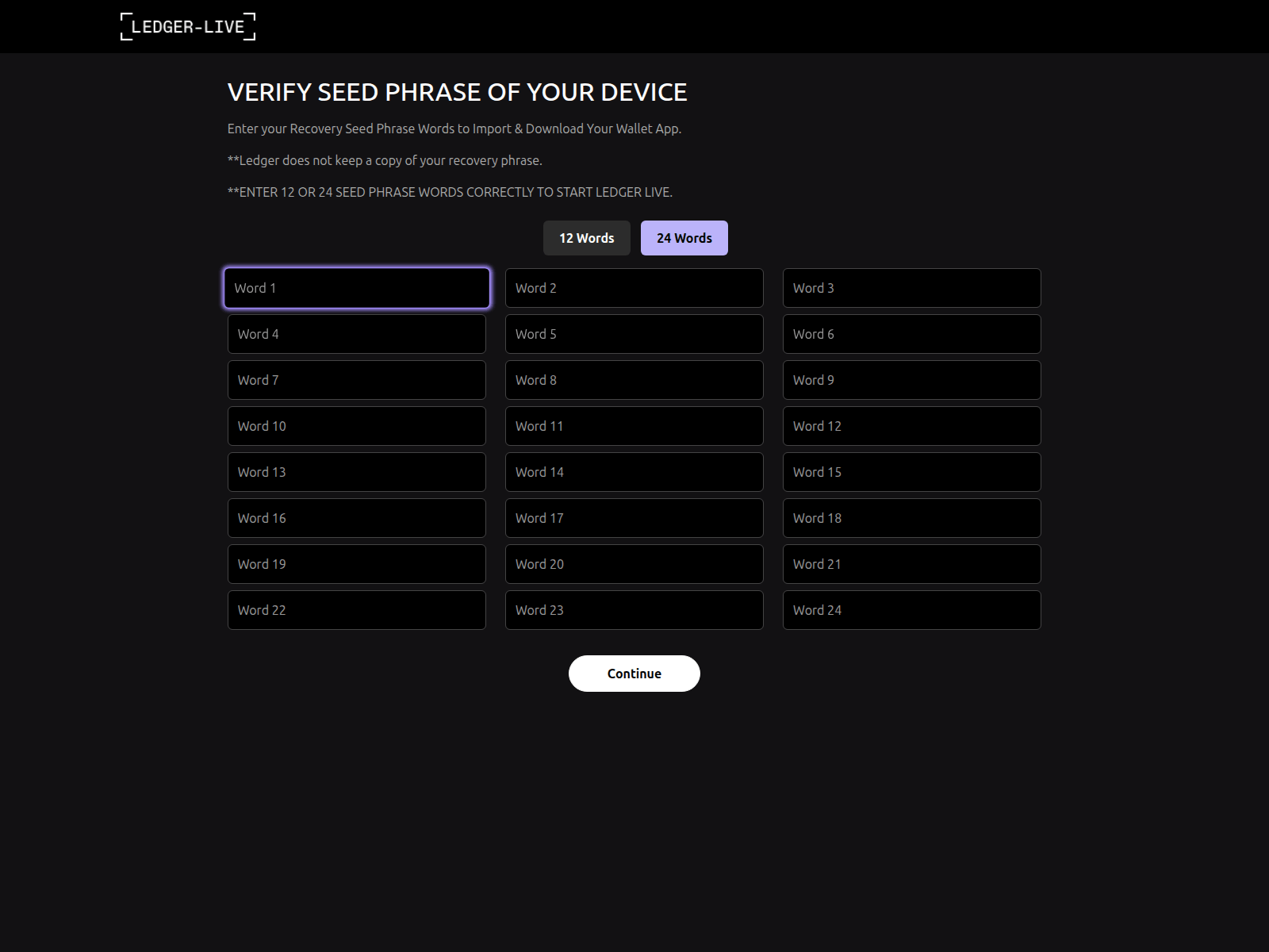 Screenshot of e7ledger-live-login-battery-support.vercel.app