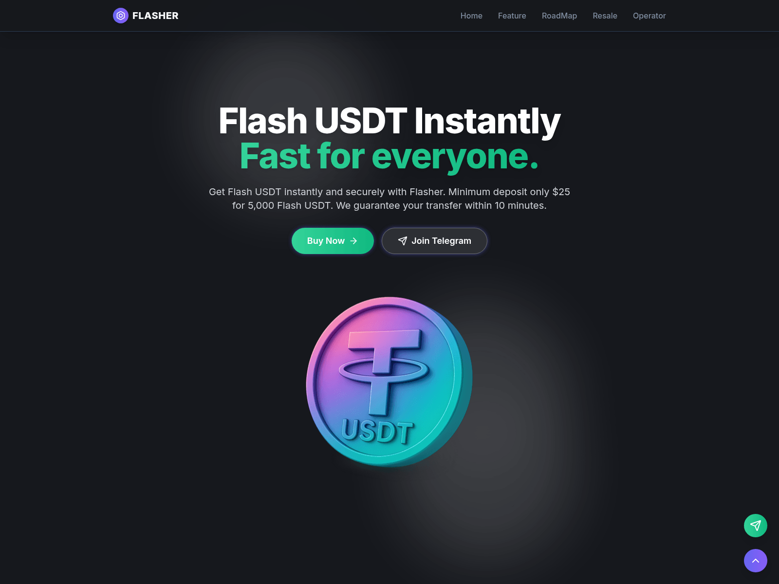 Screenshot of flashusdt1.shop