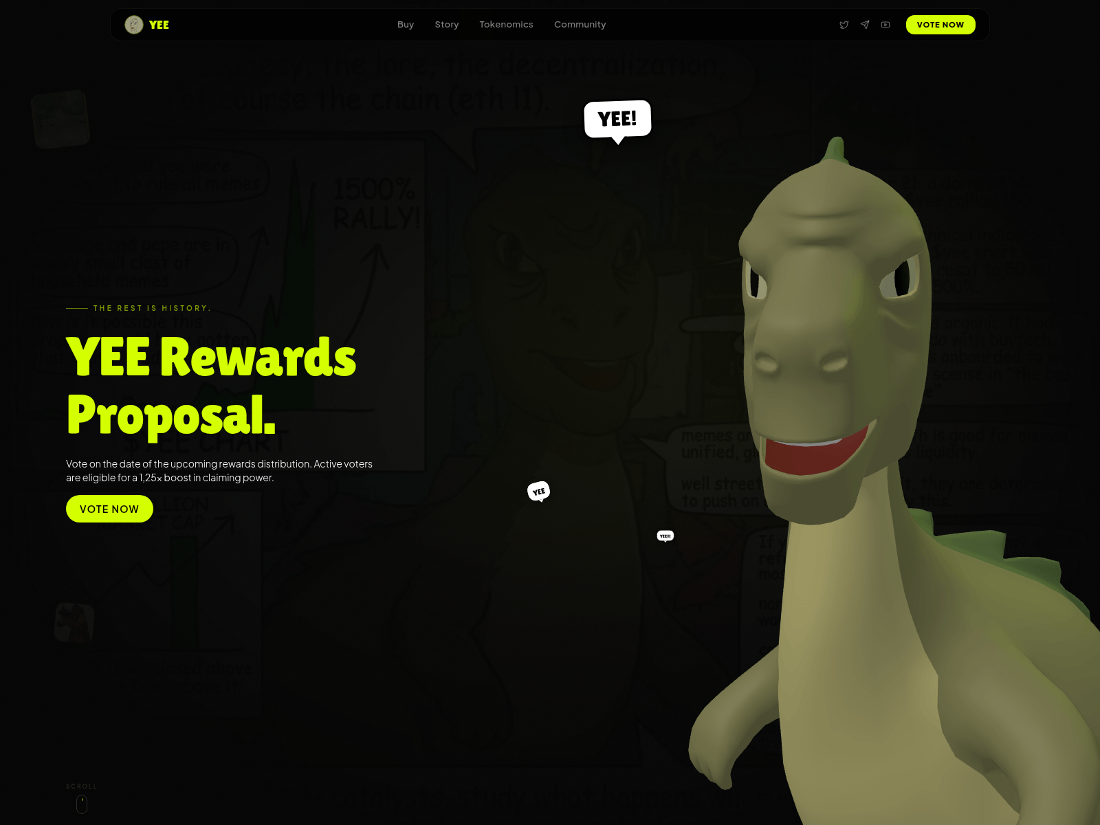 Screenshot of yeetoken.xyz
