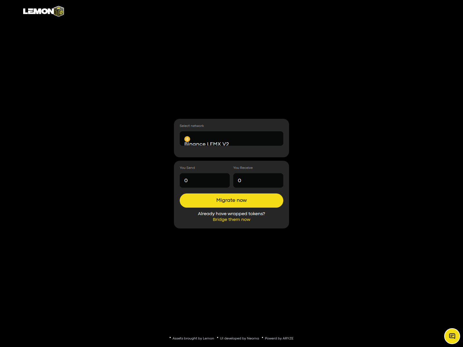 Screenshot of migrate-lemon.online