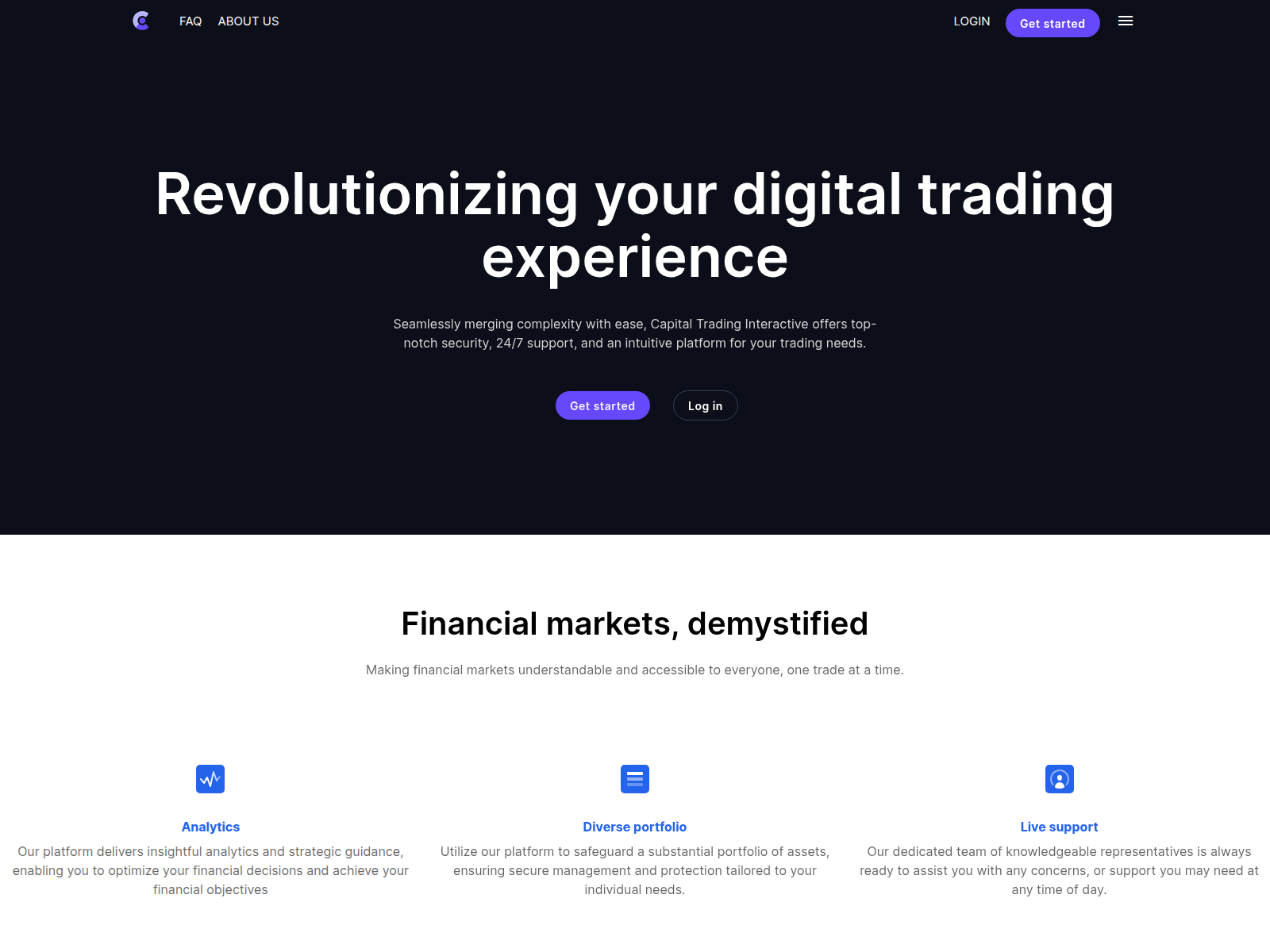 Screenshot of capitaltradinginteractive.com