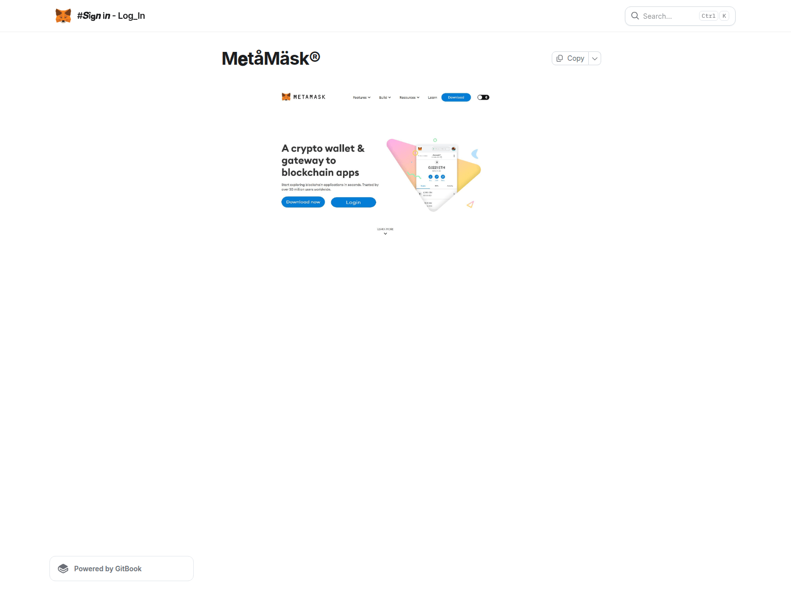 Screenshot of metmsklogon.gitbook.io