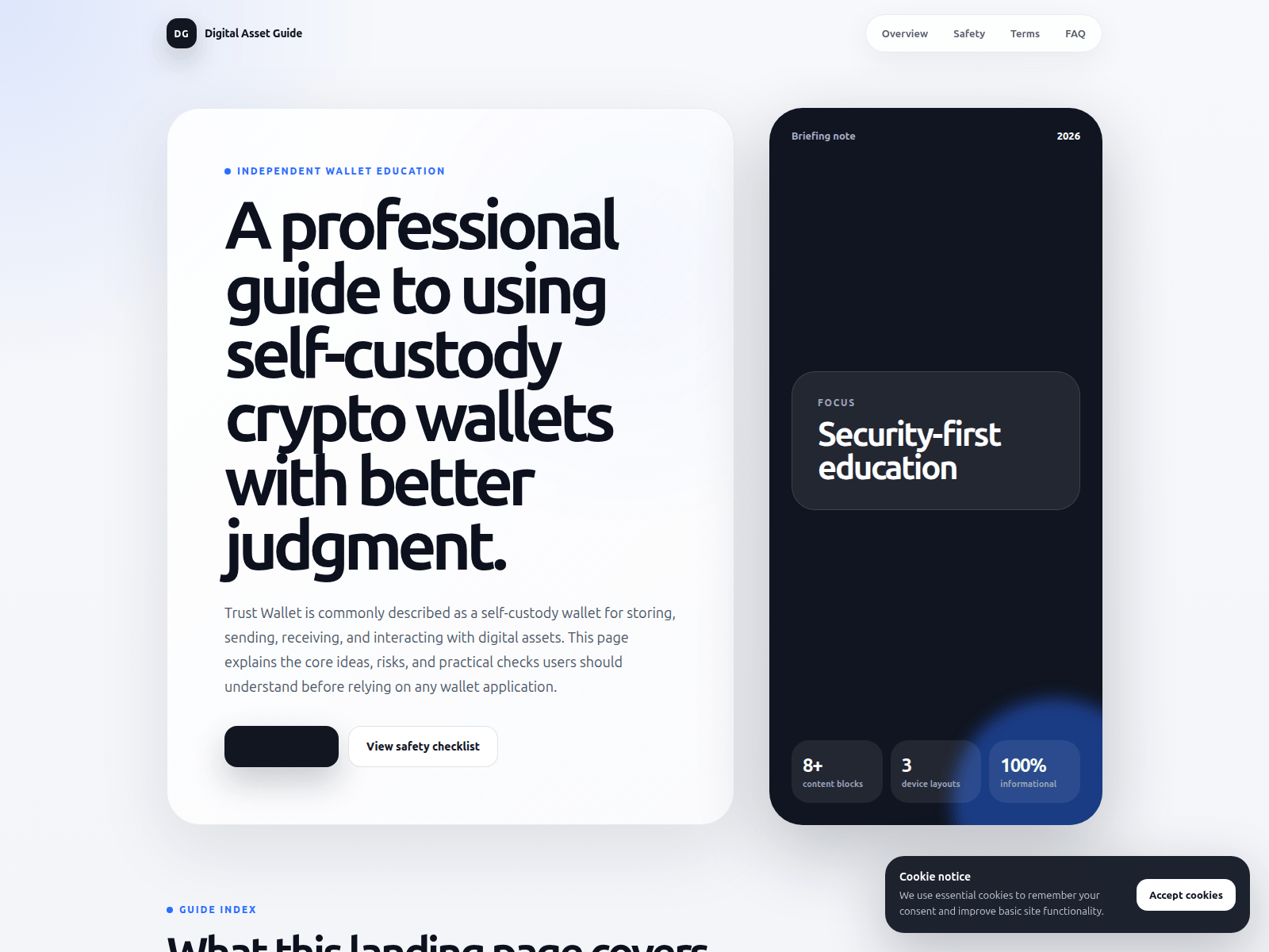 Screenshot of trust-dex.org