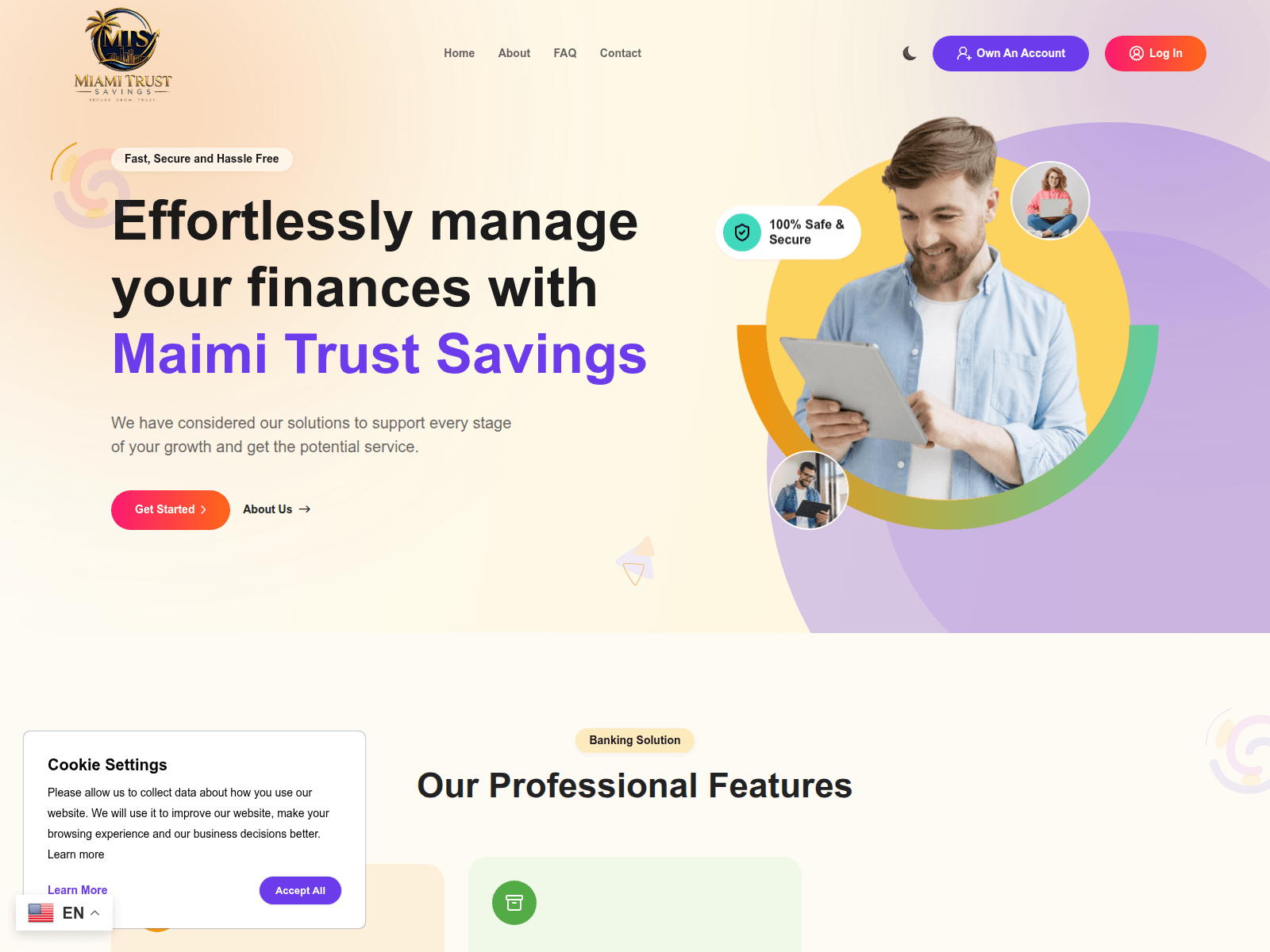 Screenshot of maimitrustsavings.us