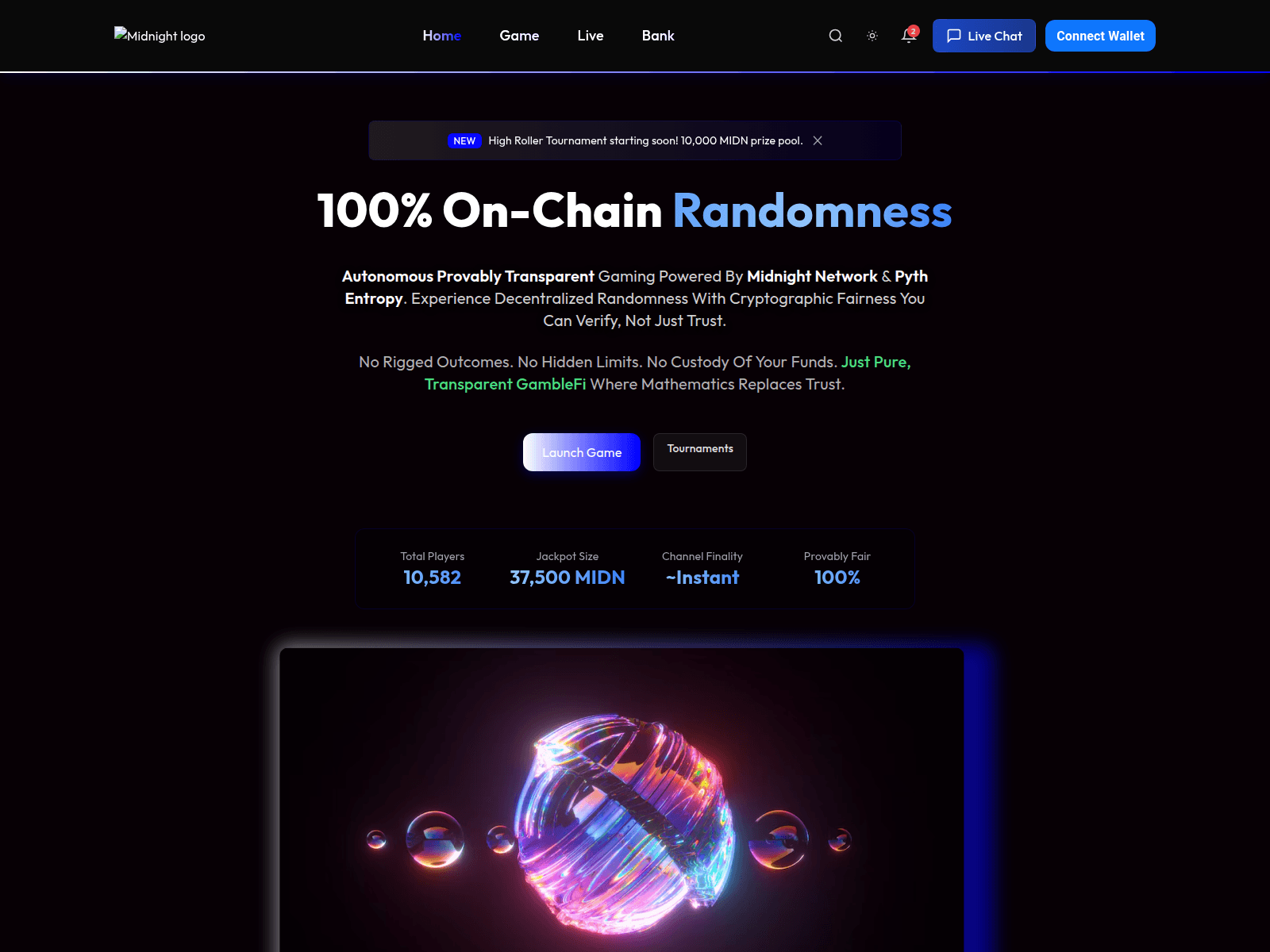Screenshot of midnight-casino.vercel.app