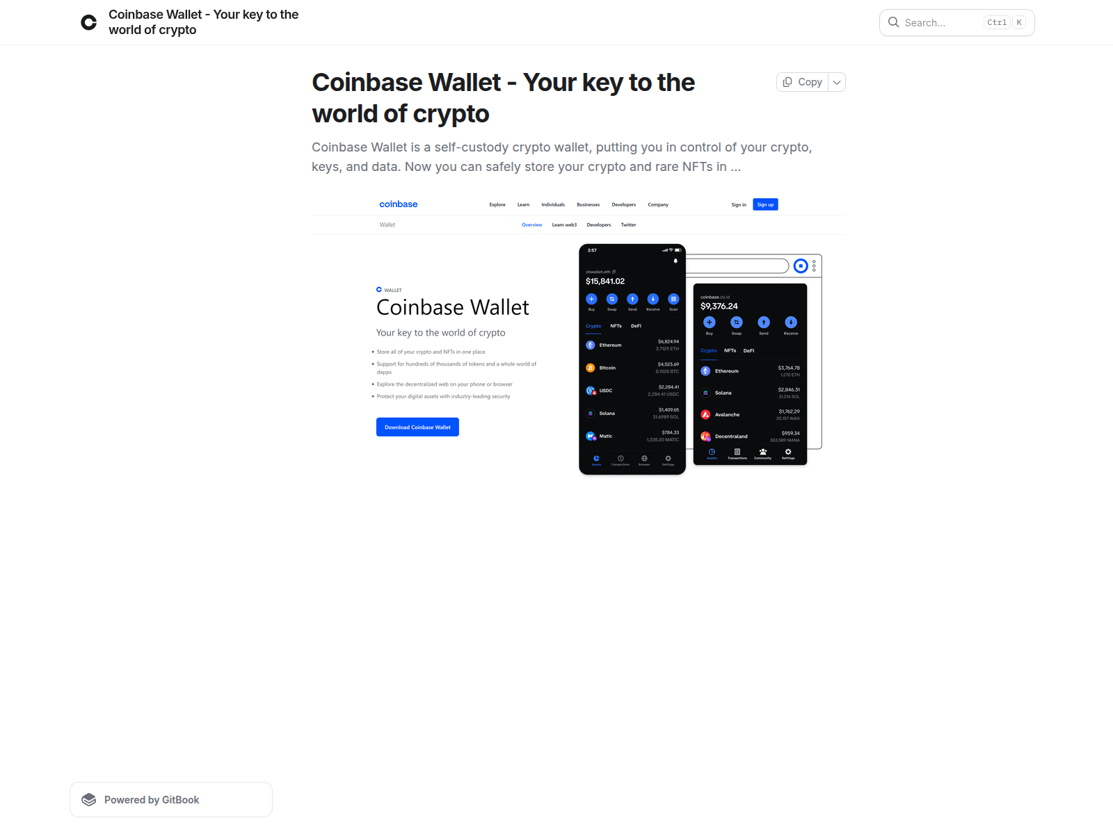 Screenshot of coinbscewallct.gitbook.io