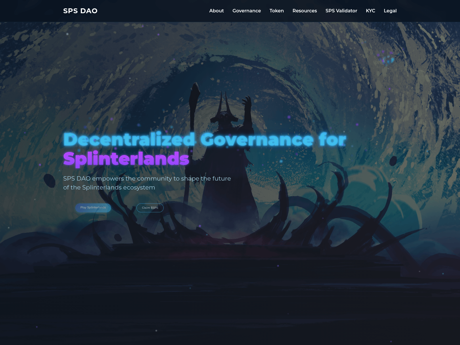 Screenshot of spsdao-claim.pages.dev