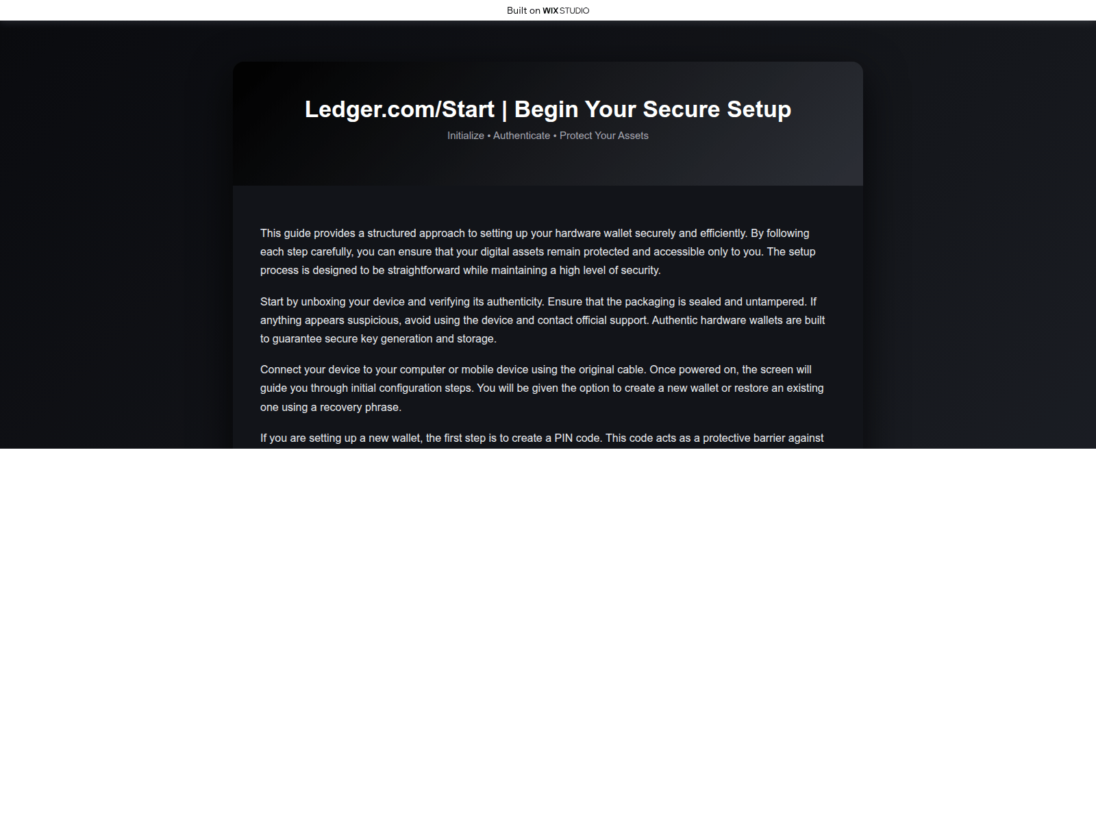 Screenshot of publicstartcom.wixstudio.com