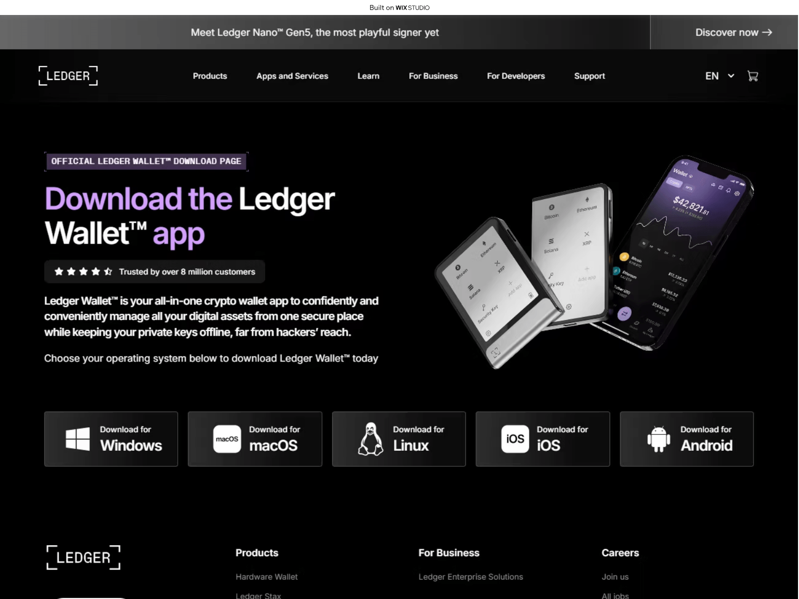 Screenshot of opens-lgdercom.wixstudio.com