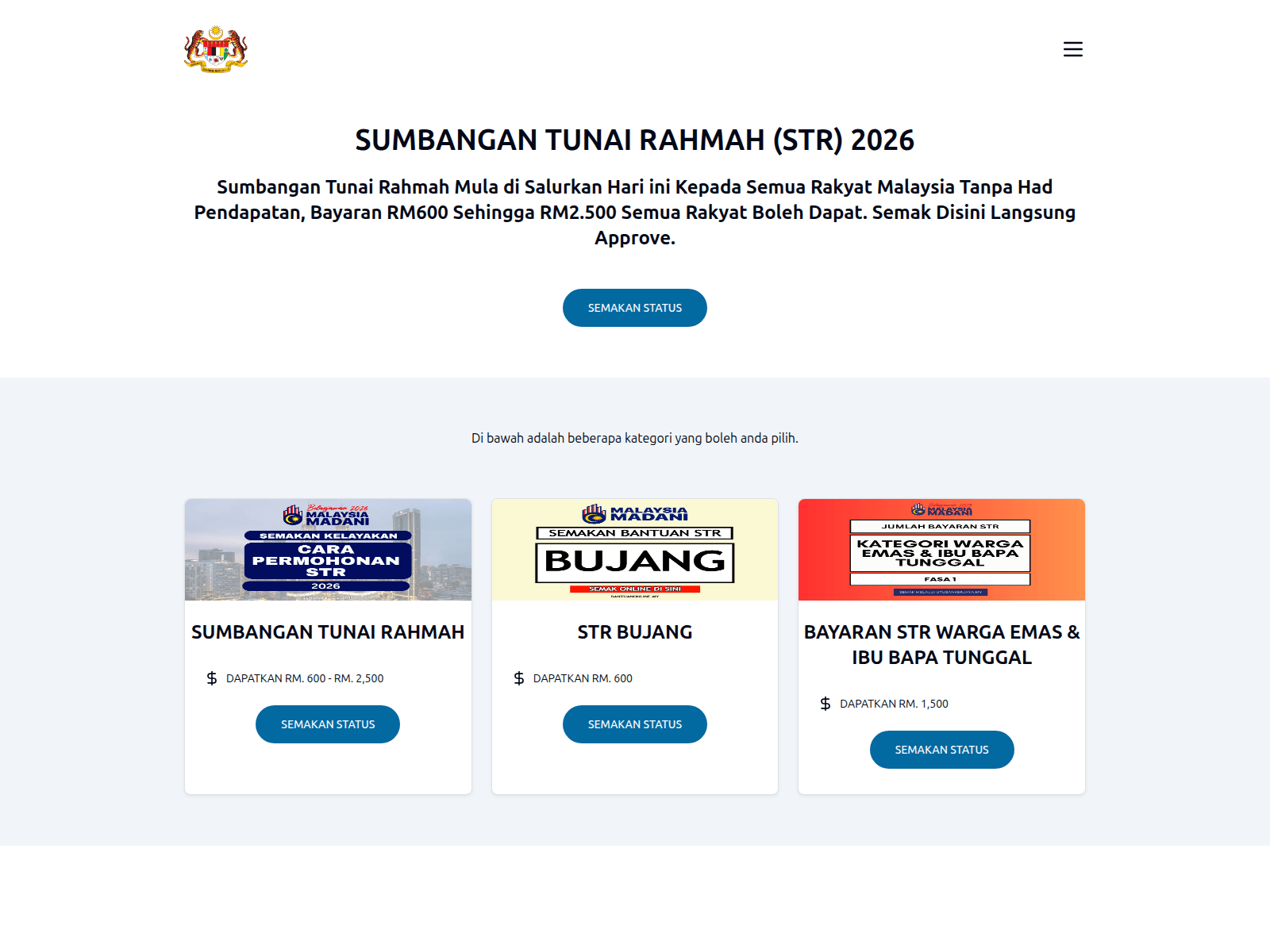Screenshot of strsemakan.rojapk.com