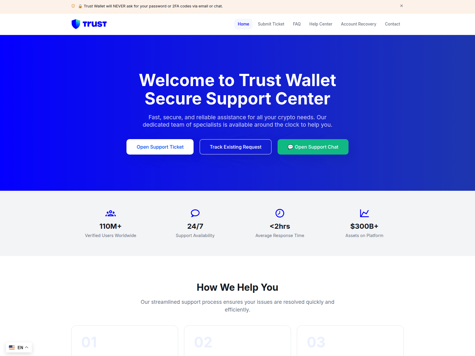 Screenshot of trustwalletchatteam.com