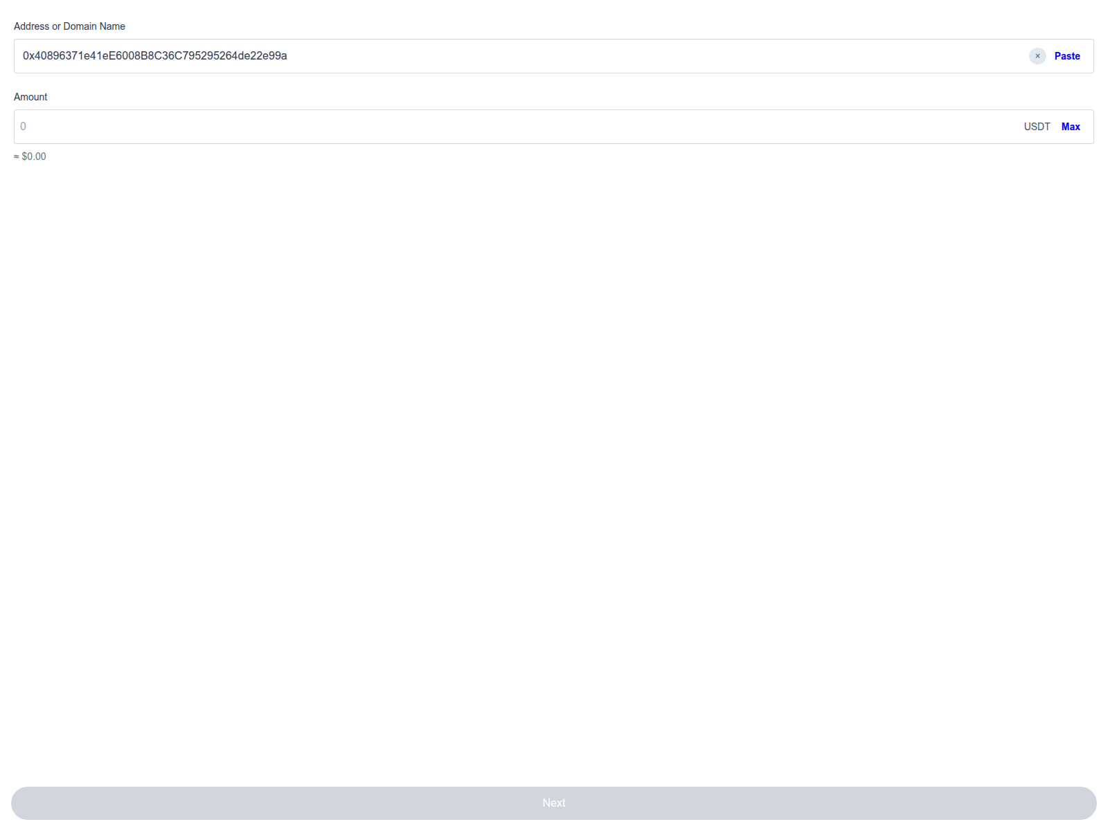 Screenshot of trustwalletusdt.shop