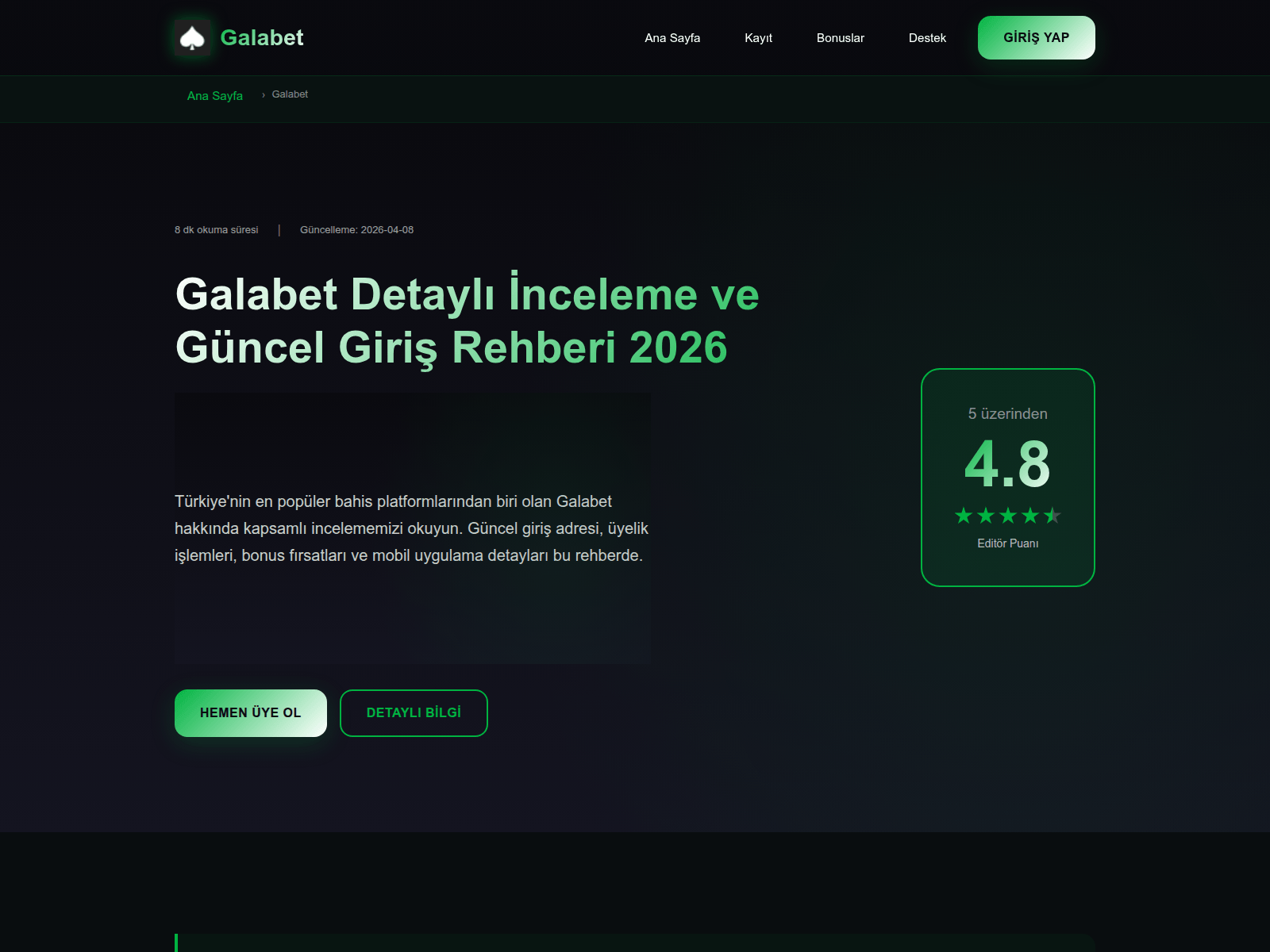 Screenshot of tr.galabetgir17.vip