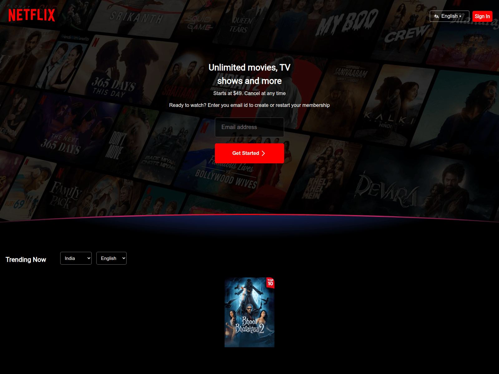 Screenshot of netiflix.vercel.app