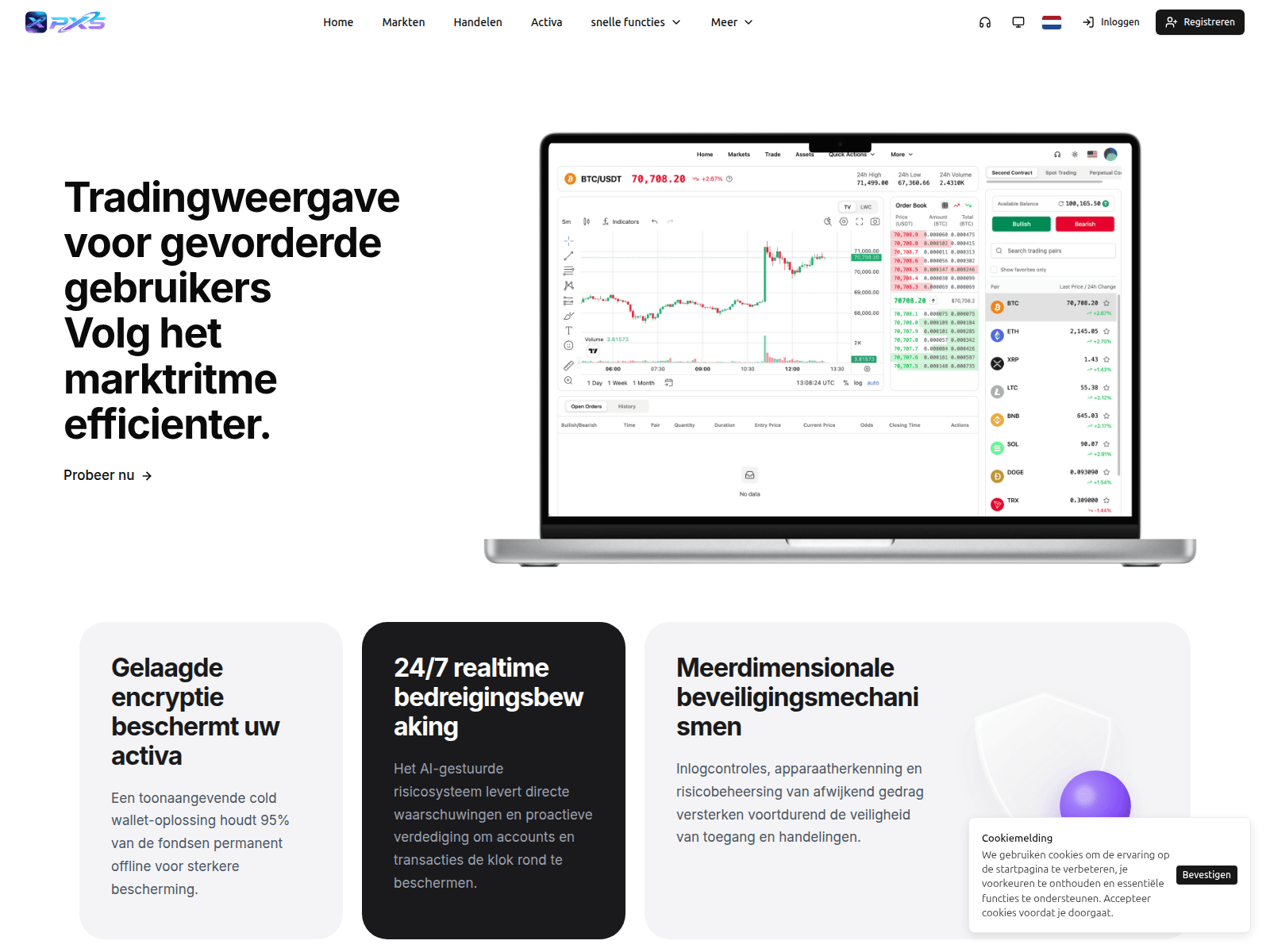 Screenshot of pxs.me