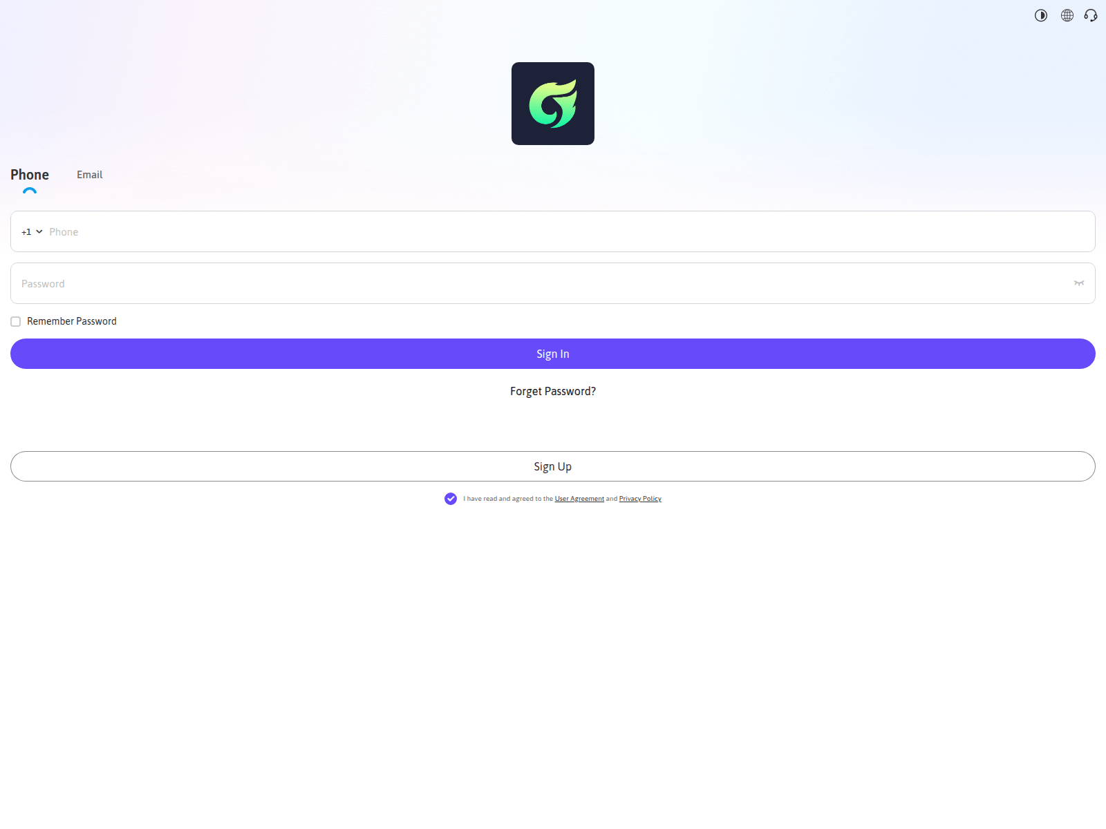 Screenshot of web.greluna.com