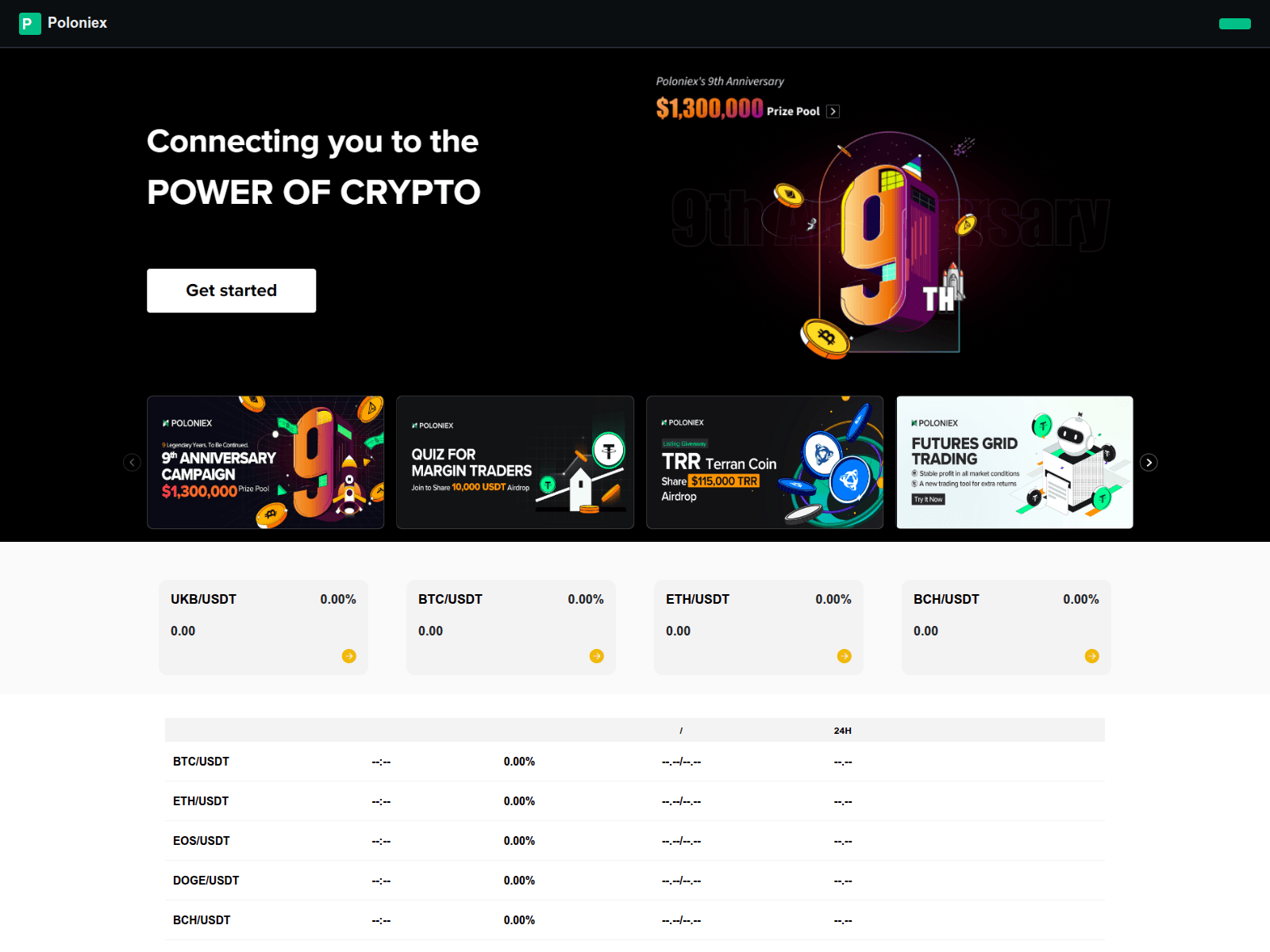 Screenshot of poloniex.club