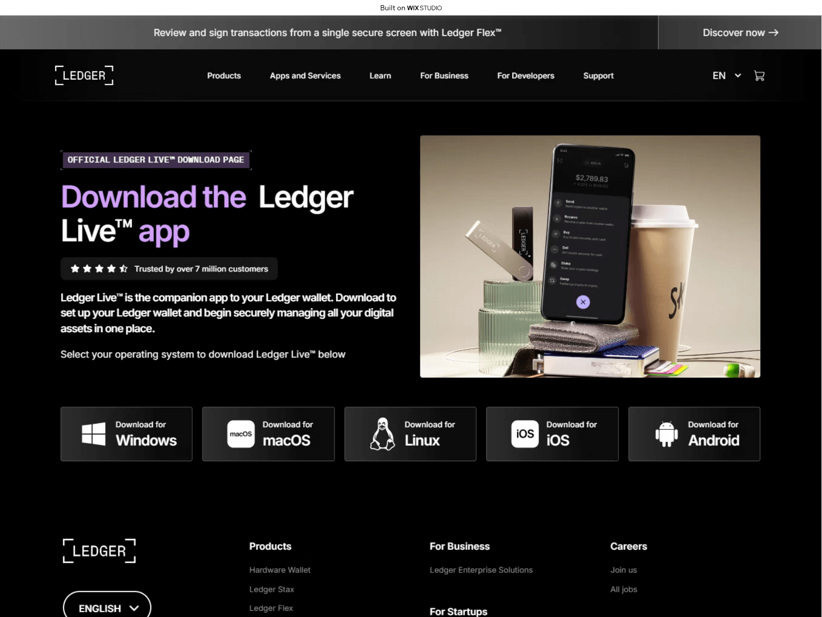 Screenshot of startopen-ledggre.wixstudio.com