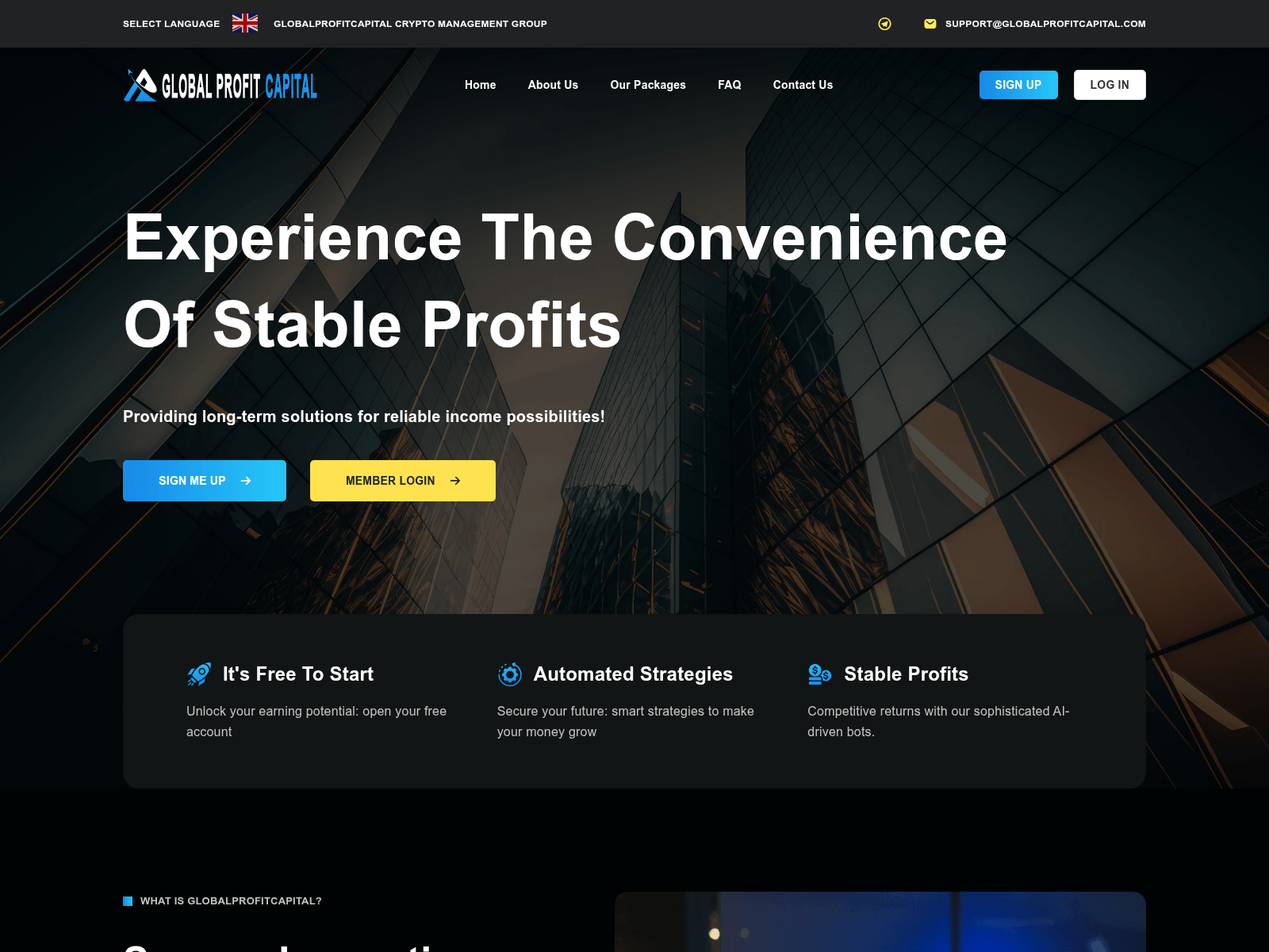 Screenshot of globalprofitcapital.com