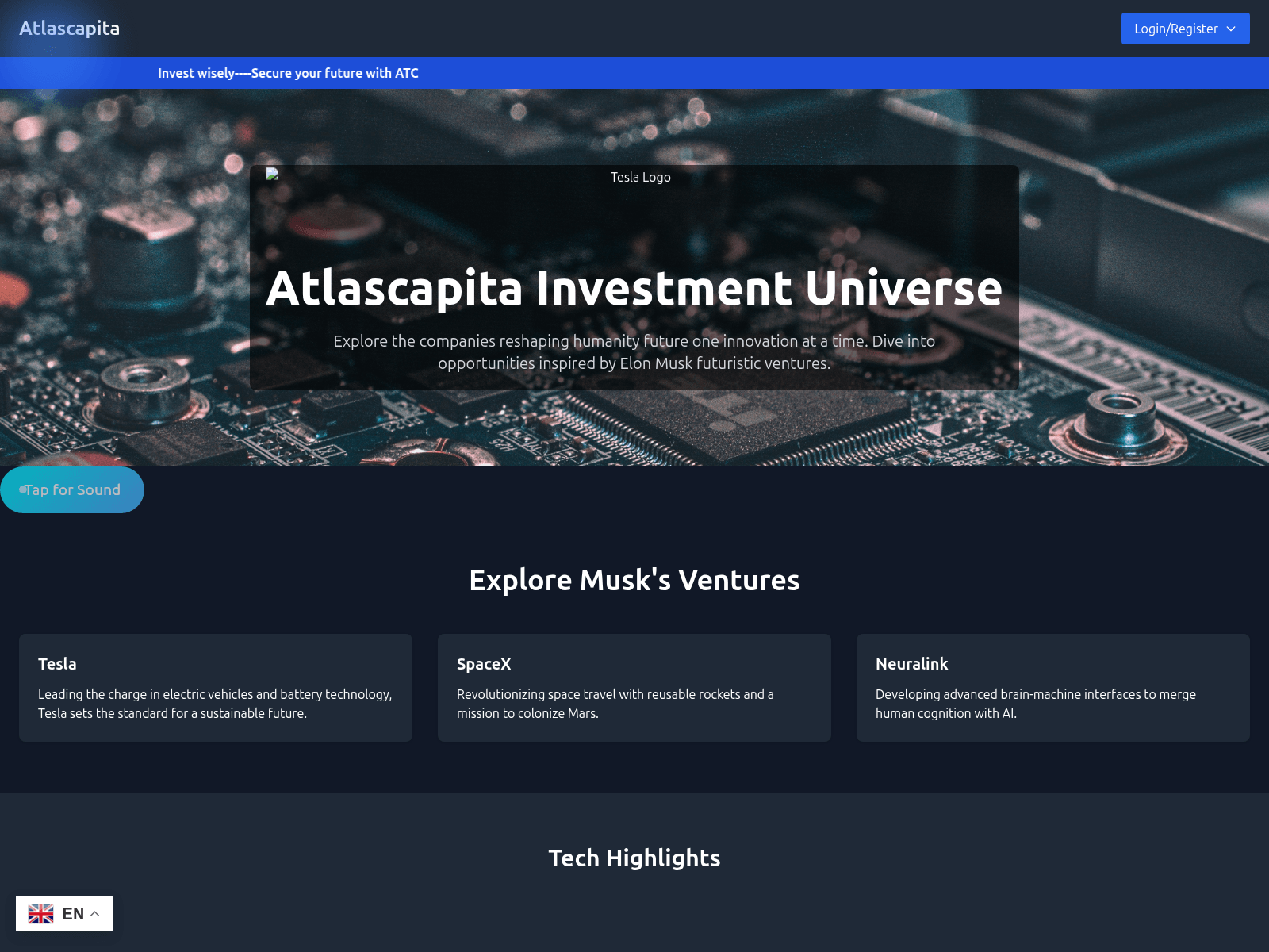 Screenshot of atlascapita.com