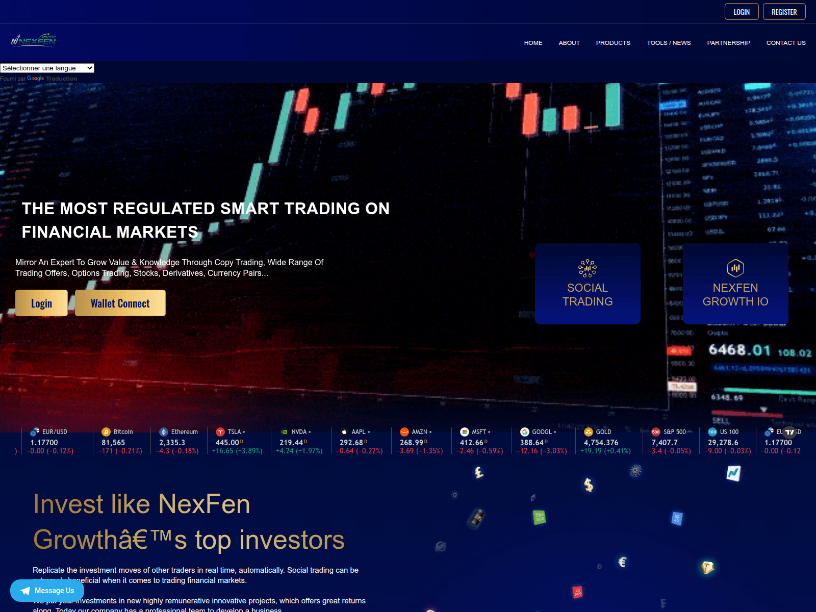 Screenshot of nexfengrowth.com
