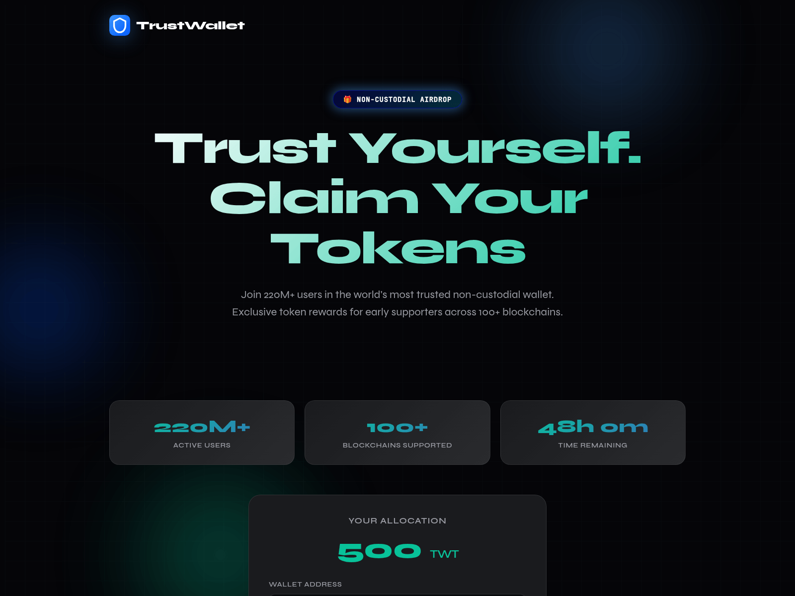Screenshot of trust.claim-events.xyz