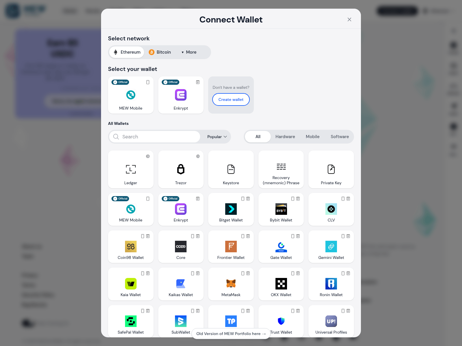 Screenshot of myetherwallet.online