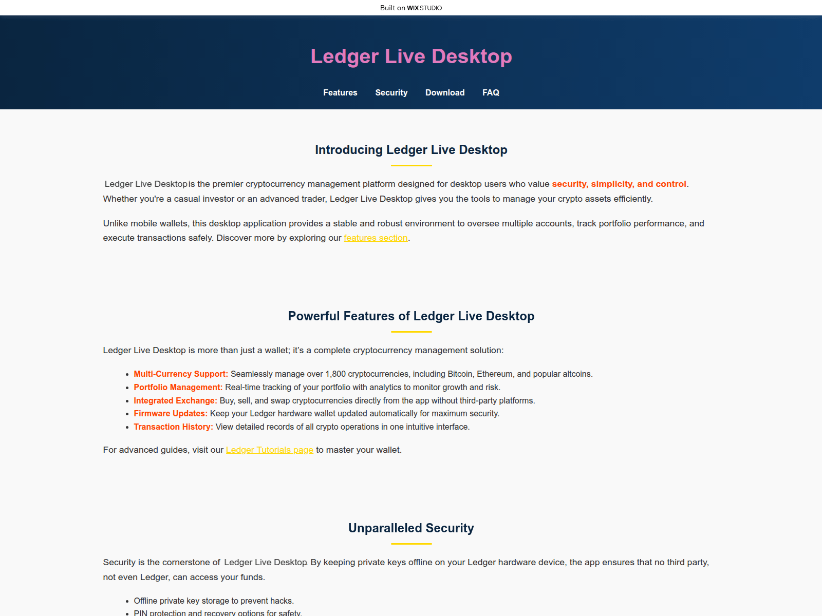 Screenshot of nav-daskop-leger.wixstudio.com